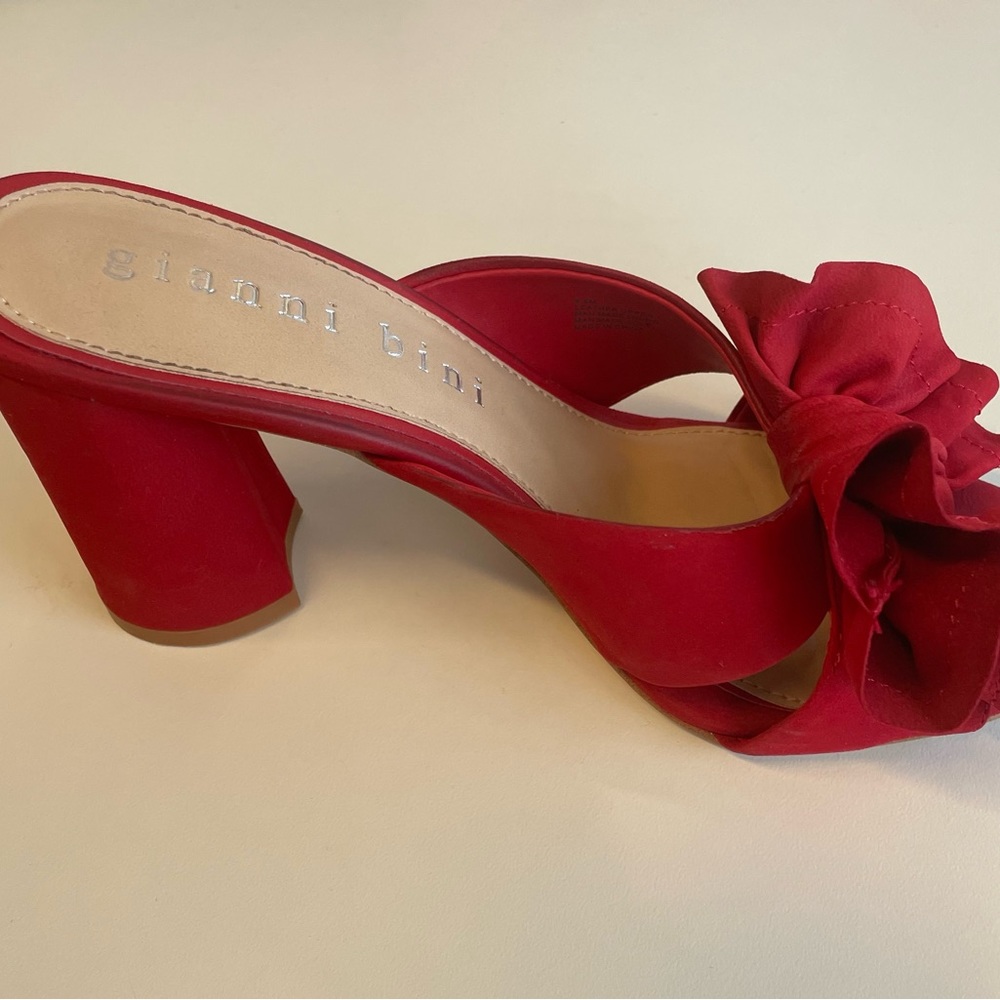 Red Mule Shoes- Worn once!